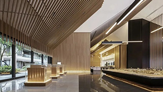 售樓部裝修|幾何光影的藝術效果