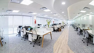 辦公裝修|大型辦公室裝飾推薦雅詩蘭黛辦公案例