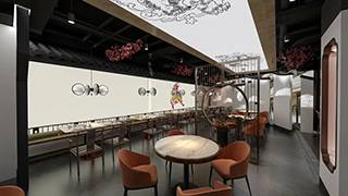 餐飲店面裝修|婉約風(fēng)格餐飲店面裝修設(shè)計(jì)