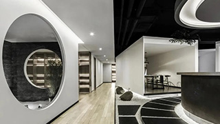 辦公室裝修設計|辦公區域裝修茶藝風格效果